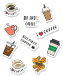 Coffee sticker sheet
