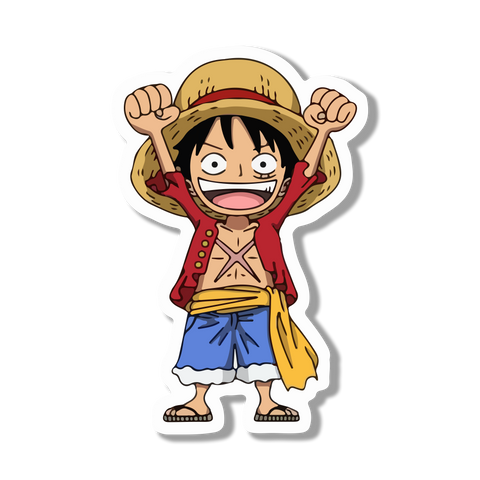 mini luffy Sticker