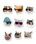 Iconic Cats sticker sheet